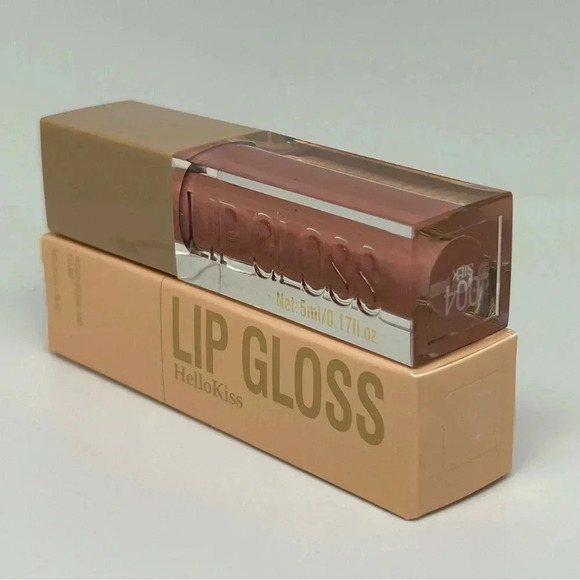 Hello Kiss - Moisturizing and Plumping Ultra Glossy Lip Gloss in Color Silk - Picture 6 of 6